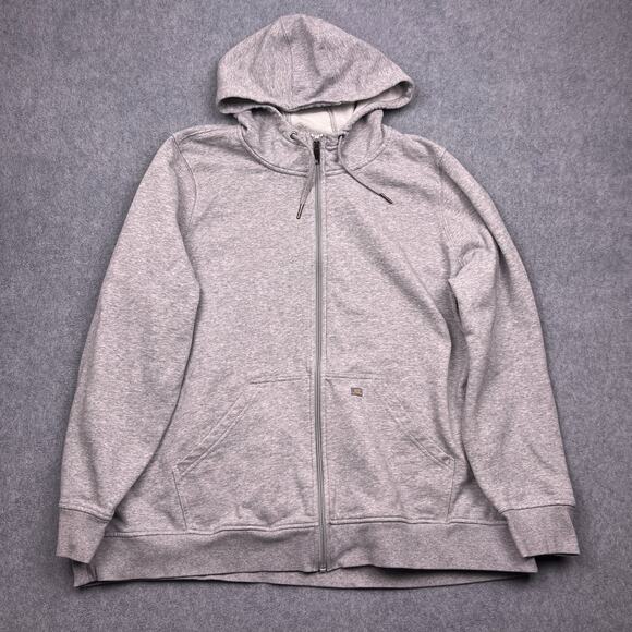 Dickies Tops - dickies full zip hoodie gray drawstring sweatshirt long sleeve womens 3x